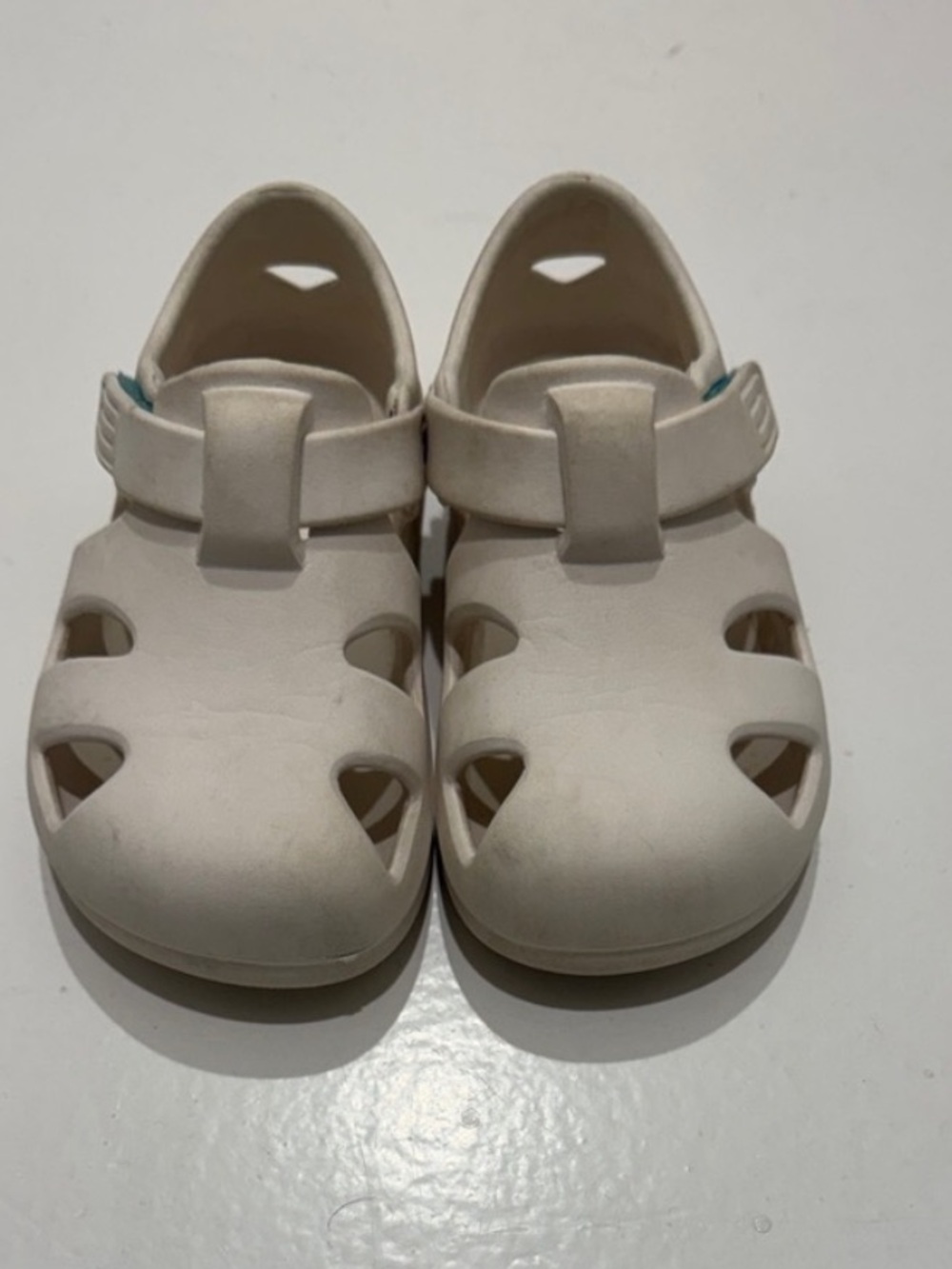 Ten Little Splash Sandals Soft White - Size 7